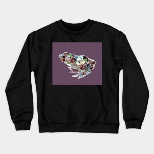 Purple geometrical frog Crewneck Sweatshirt